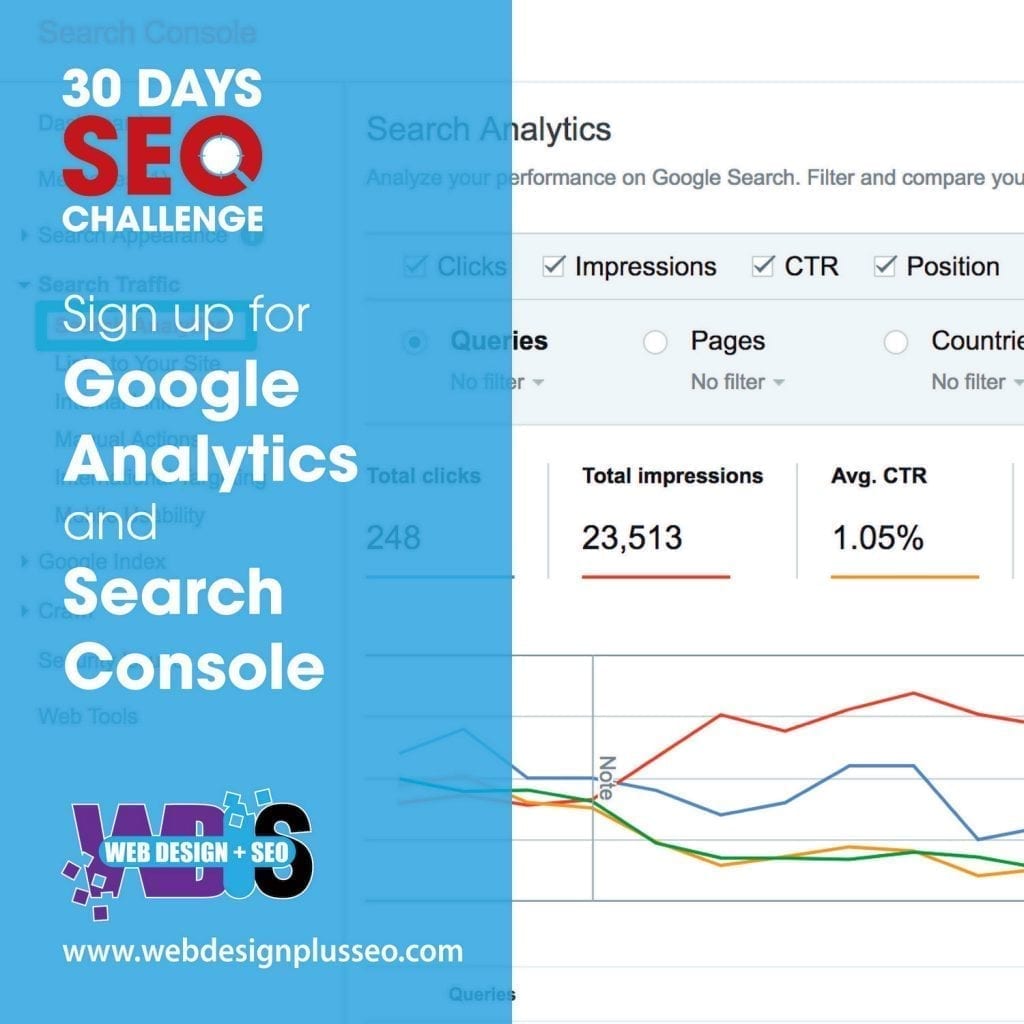 Day 3: Sign up for Google Analytics and Search Console 2