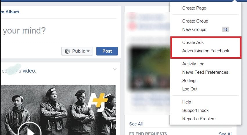 how to create facebook ads
