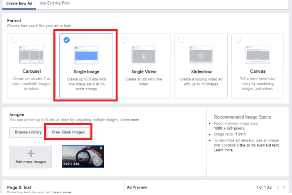 How to create facebook ads