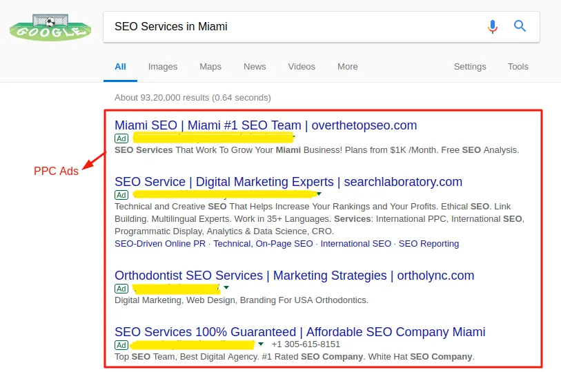PPC Ads Example