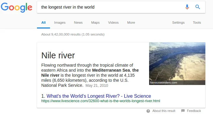 voice search snippets