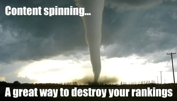 spinning Content seo